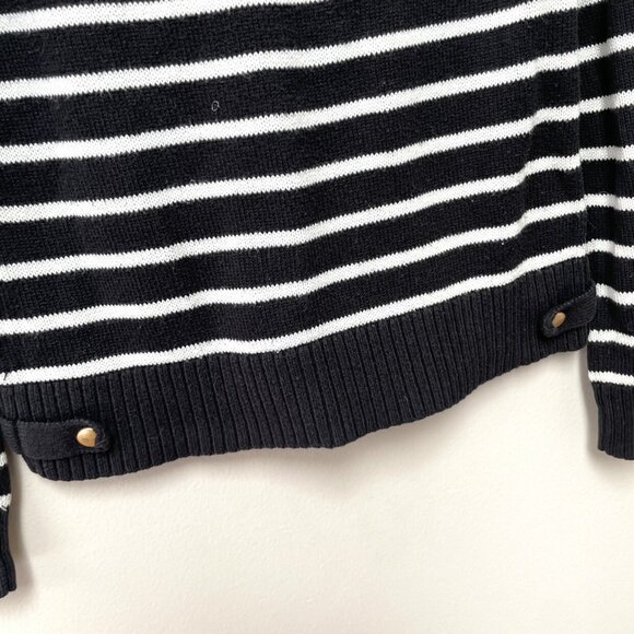 Gap Striped Brass Button Sweater - Picture 5 of 6